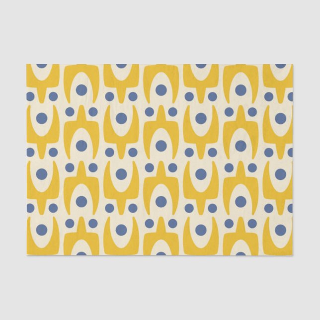 Mittelalterliche Moderne Abstrakte Pattern Küchenh Seidenpapier (Vorderseite)