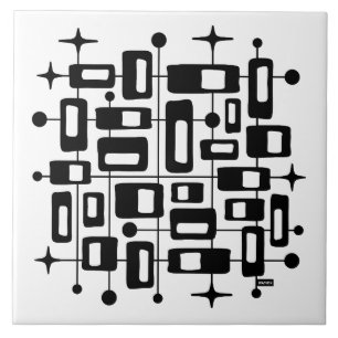 Mittelalterliche Moderne Atomare Abstraktion Fliese