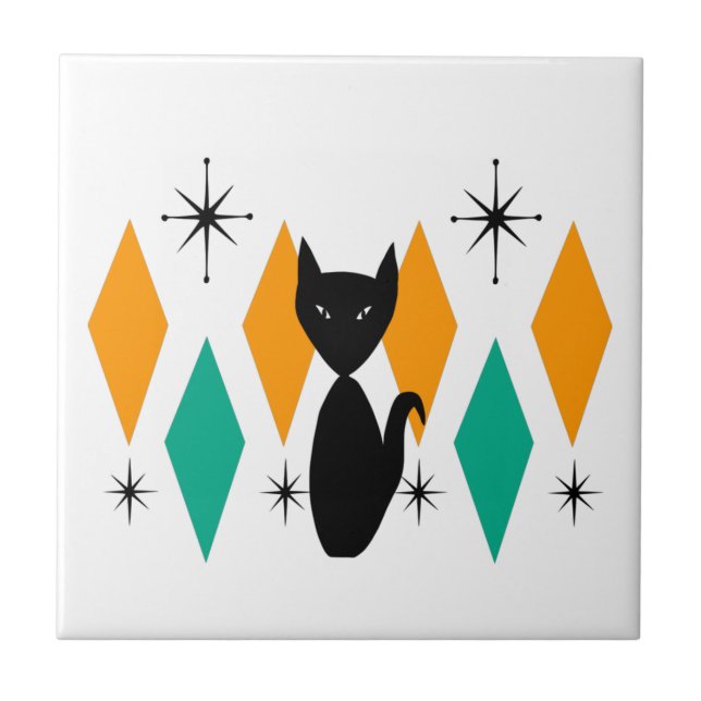 Mittelalterliche moderne atomare Sternexplosionen  Fliese (Vorderseite)