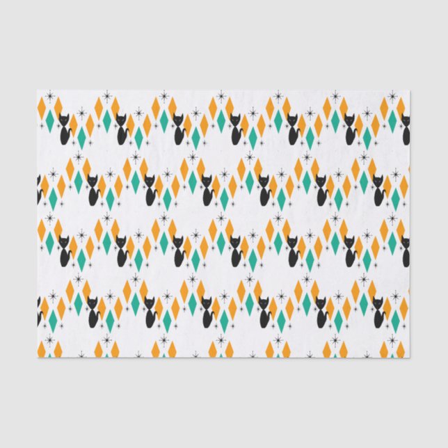 Mittelalterliche moderne Atomdiamanten-Sternexplos Seidenpapier (Vorderseite)