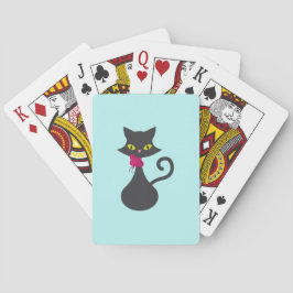 Mittelalterliche moderne Atomkatze Spielkarten