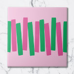 Mittelalterliche moderne Atomsprengköpfe rosa, grü Fliese<br><div class="desc">Mitte des Jahrhunderts inspiriert,  lustig und kühn Design mit funky und farbenfrohen Blöcken. Ideal für Retro- und Vintage Stilfans.</div>