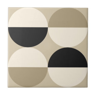 Mittelalterliche moderne beige Kreisen geometrisch Fliese
