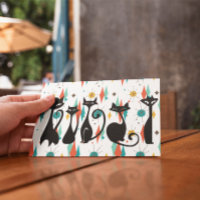 Mittelalterliche moderne Coole Schwarze Katzen