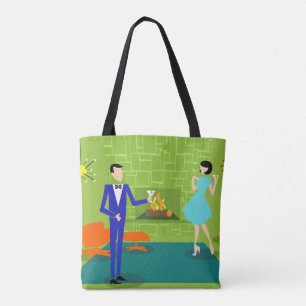 Mittelalterliche moderne Couple Tote Bag Tasche