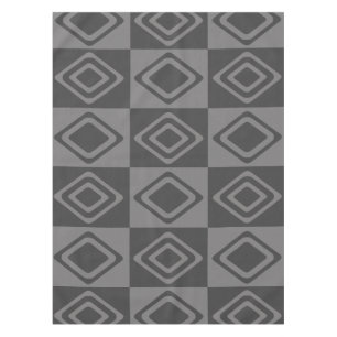 Mittelalterliche moderne Diamanten grau Tischdecke