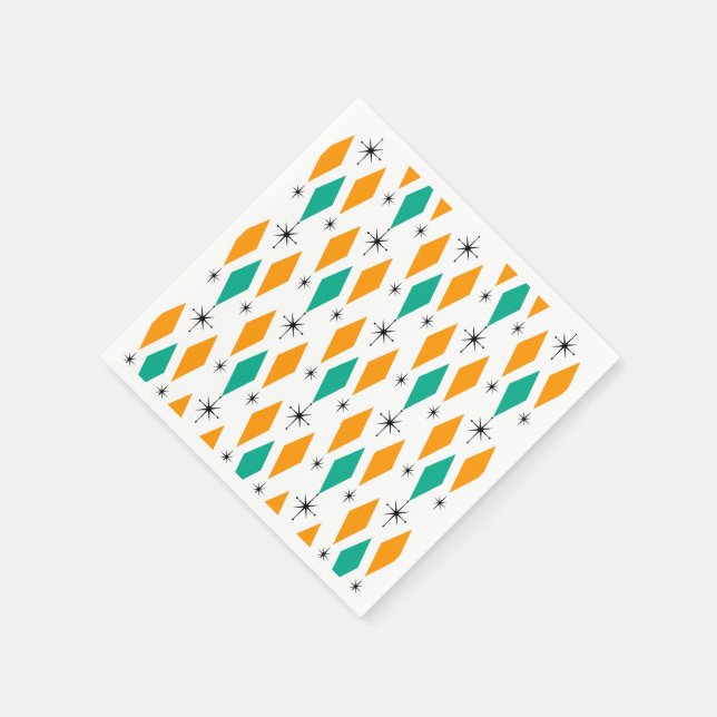 Mittelalterliche Moderne Epoche Diamond Orange Tür Serviette (Ecke)