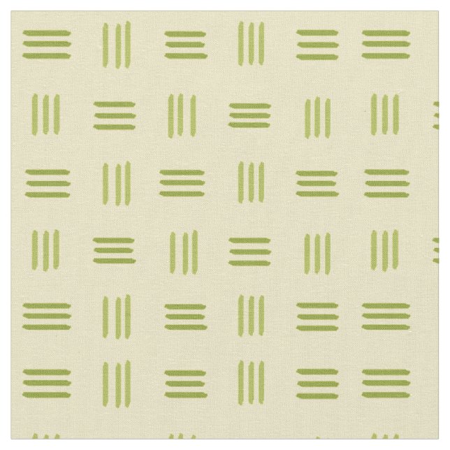 Mittelalterliche Moderne Gemusterte Linien (Limon) Stoff (Nahaufnahme)