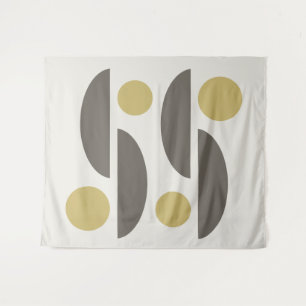 Mittelalterliche Moderne Geo Abstrakt 05 Wandteppich