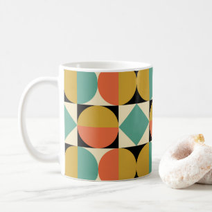 Mittelalterliche moderne geometrische Gestaltung Kaffeetasse