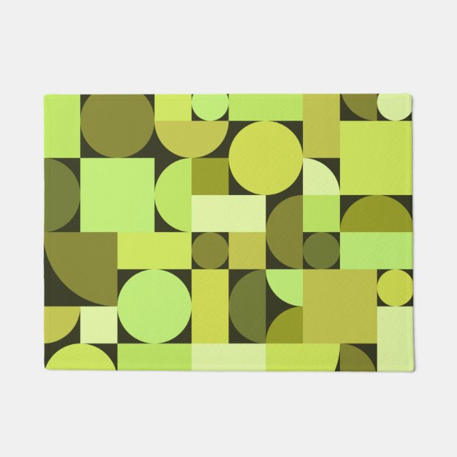 Mittelalterliche moderne geometrische Struktur Fußmatte (Vorderseite)