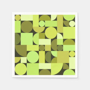 Mittelalterliche moderne geometrische Struktur Serviette
