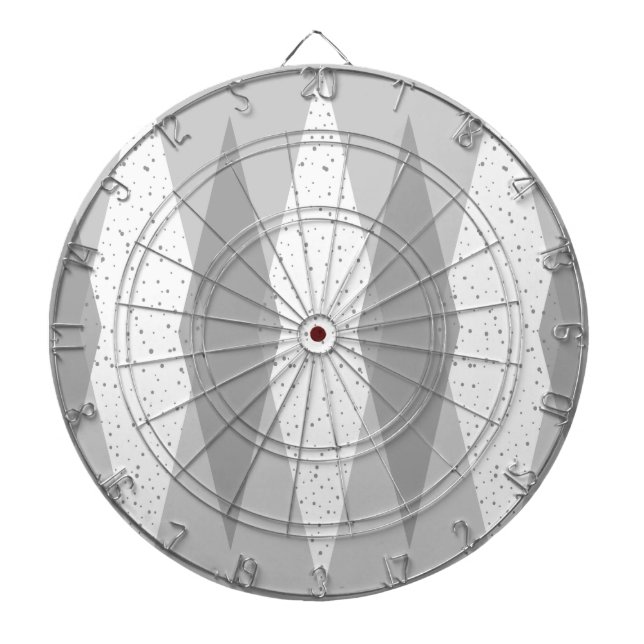 Mittelalterliche Moderne Grau Raute Dart Board Dartscheibe (vorne)