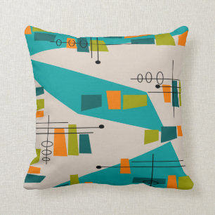 Mittelalterliche moderne Inspirierte Atomic #78 Kissen