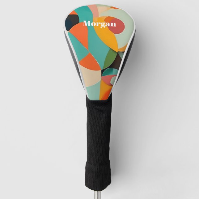 Mittelalterliche moderne Kunst, Name oder Monogram Golf Headcover (Vorderseite)