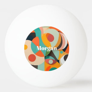 Mittelalterliche moderne Kunst, Name oder Monogram Tischtennisball