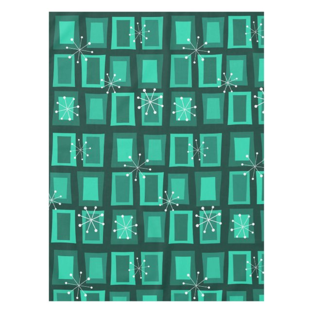 Mittelalterliche Moderne Kunst "Wonky Doors" Dunkl Tischdecke (Vorderseite)