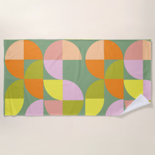 Mittelalterliche Moderne, leuchtende Farben Frisch Strandtuch