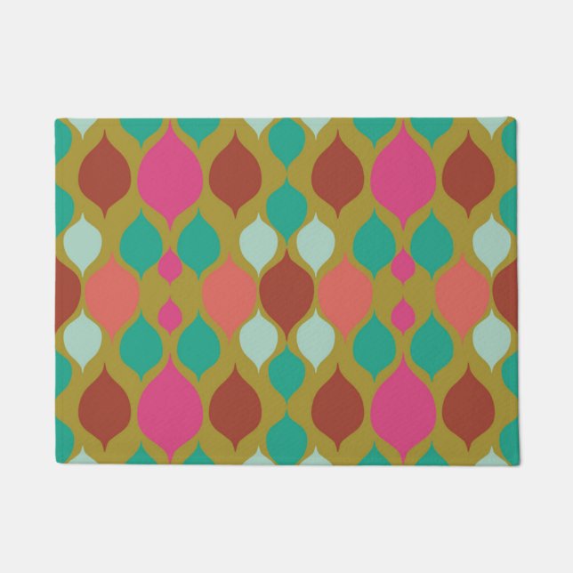 Mittelalterliche moderne Limone Geometrie Fußmatte (Vorderseite)
