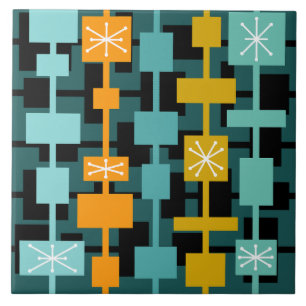 Mittelalterliche Moderne mehrfarbige Aquamarine Fliese