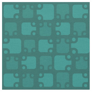 Mittelalterliche Moderne Muster Aquamarin Stoff