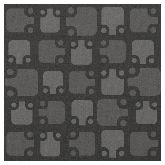 Mittelalterliche Moderne Muster Schwarz Stoff (Nahaufnahme)