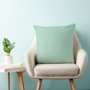 Mittelalterliche moderne Pastelle Aquamarin Solid Kissen