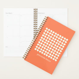 Mittelalterliche moderne Petalen in Orange Persona Planer