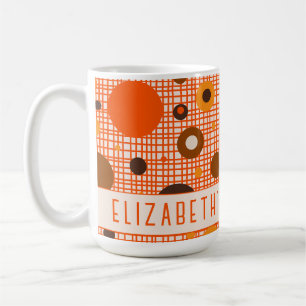 Mittelalterliche moderne Retro Atomic Personalisie Kaffeetasse