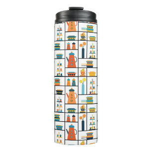 Mittelalterliche Moderne Retro Stilvolle Küchensch Thermosbecher