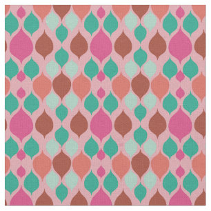 Mittelalterliche moderne rosa Geometrie Stoff