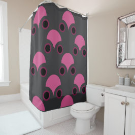 Mittelalterliche Moderne rosa und grau Duschvorhang