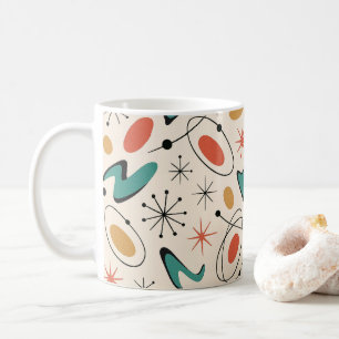 Mittelalterliche moderne Sternenexplosionsmuster Kaffeetasse