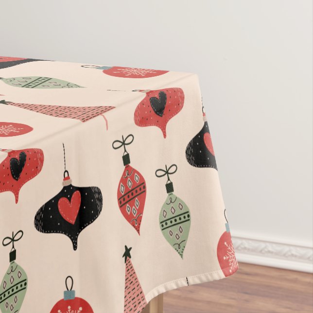 Mittelalterliche moderne Weihnachtsmuster  Tischdecke (Beispiel)