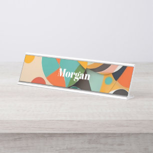 Mittelalterliche Monografie oder Name der Modernen Schreibtischnamensplakette