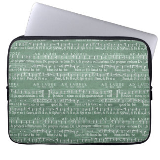 Mittelalterliche Musik-Manuskript-Neopren-Hülse Laptopschutzhülle