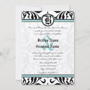 Mittelalterliche Renaissance-Damaskus-Hochzeitsein Einladung