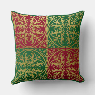 Mittelalterliche Renaissance Herald Lion Leopard M Kissen
