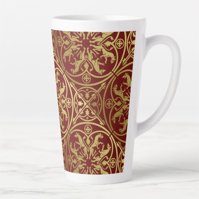 Mittelalterliche Renaissance Herald Lion Leopard M Milchtasse (Rechts)