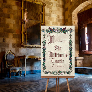 Mittelalterliche Renaissance Mittelalter Willkomme Poster