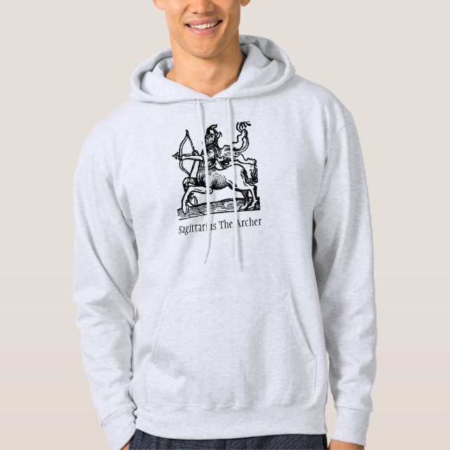 Mittelalterliche Renaissance Zodiac Signs Sagittar Hoodie (Vorderseite)