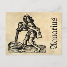 Mittelalterliche Renaissance Zodiac Symbol Aquariu