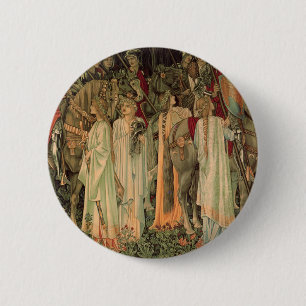 Mittelalterliche Ritter des Runden Tisches Button