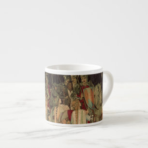 Mittelalterliche Ritter des Runden Tisches Espressotasse