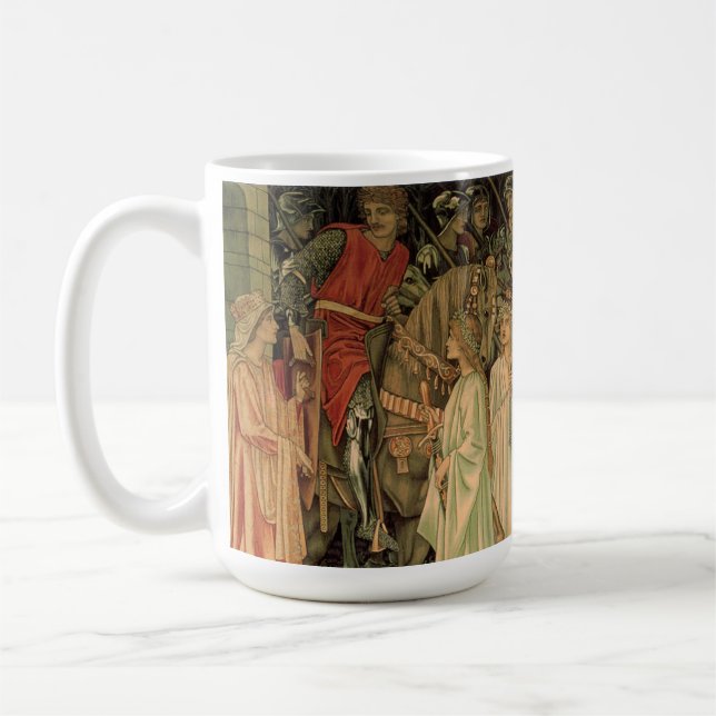 Mittelalterliche Ritter des Runden Tisches Kaffeetasse (Links)