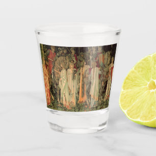 Mittelalterliche Ritter des Runden Tisches Schnapsglas