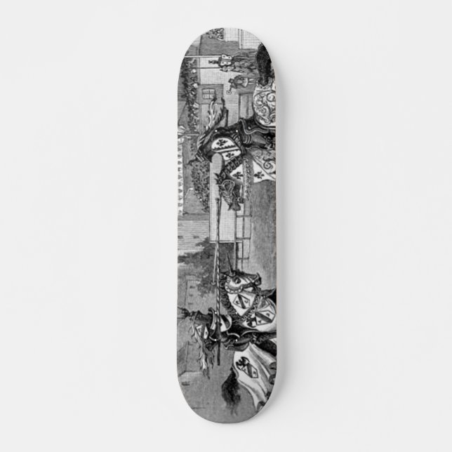 Mittelalterliche Ritter jouten Skateboard (Vorne)