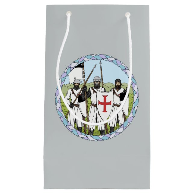 Mittelalterliche Ritter Kleine Geschenktüte (Vorderseite)