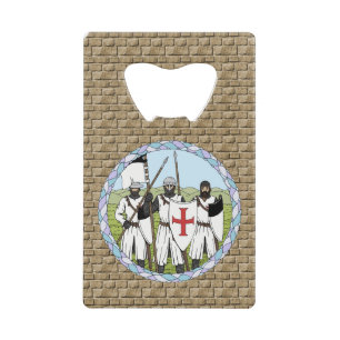 Mittelalterliche Ritter Kreditkarten Flaschenöffner