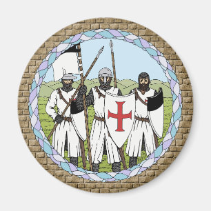 Mittelalterliche Ritter Magnet